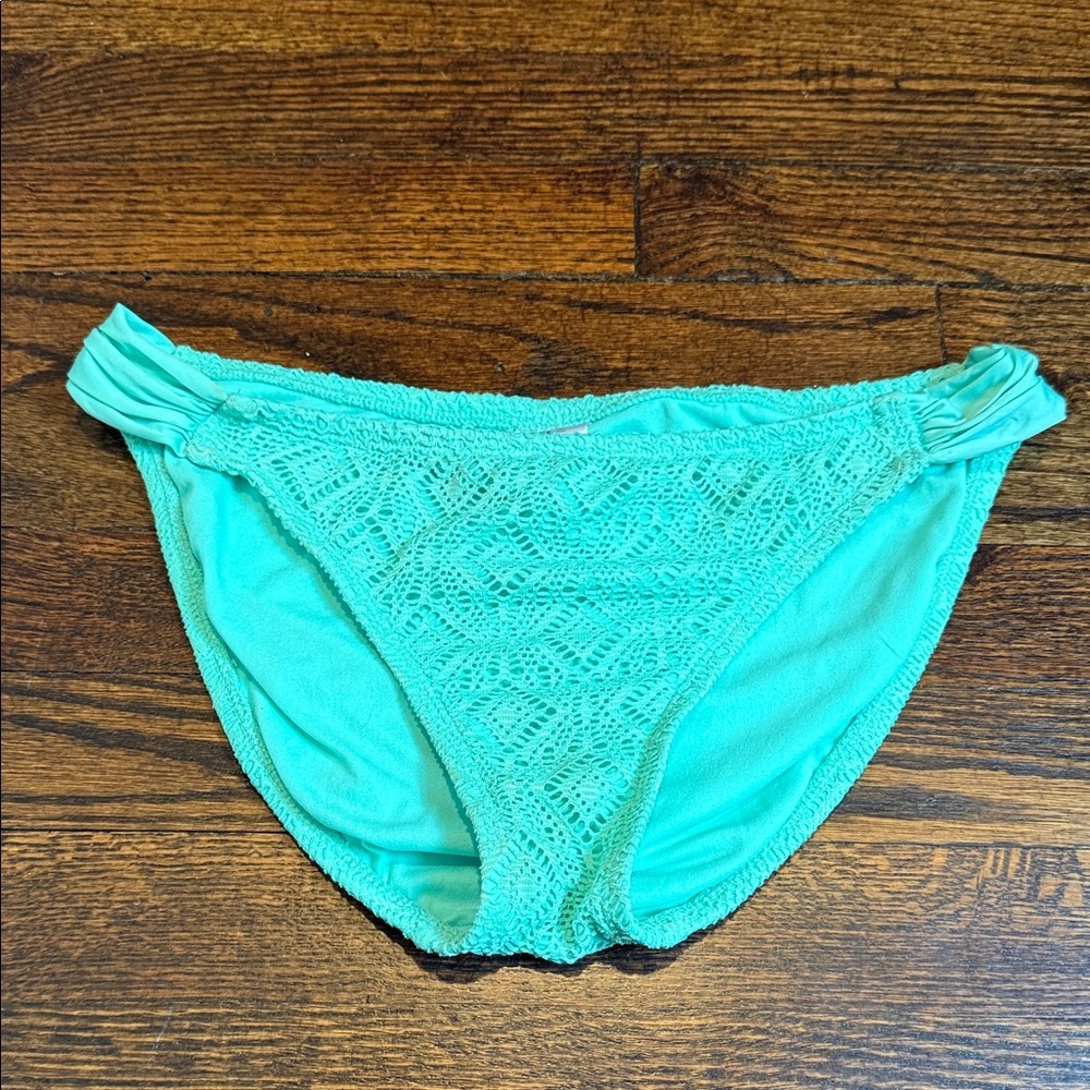 Green Crochet Front Bikini Bottom